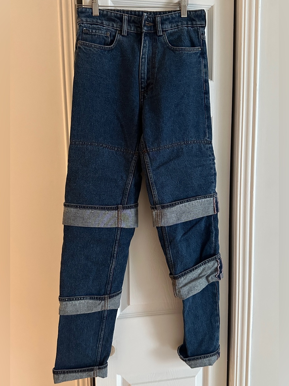 Y PROJECT
MULTI CUFF ORGANIC COTTON DENIM JEANS
